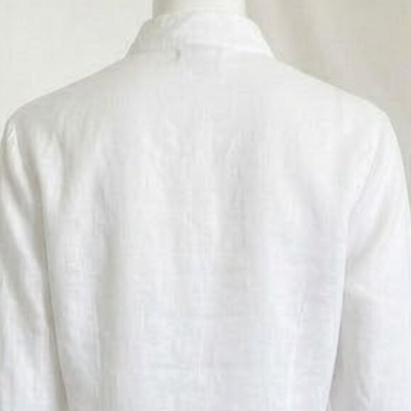 NWT Peck & Peck Weekend White Embroidered Boho Tunic XL - Picture 7 of 14